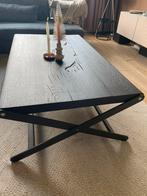 Salon tafel eikenhout zwart, Huis en Inrichting, Gebruikt, 100 tot 150 cm, Eikenhout, Minder dan 50 cm