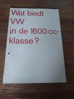 Wat biedt VW in de 1600 cc klasse 8 / 1966 32 pag., Verzenden, Zo goed als nieuw, Volkswagen