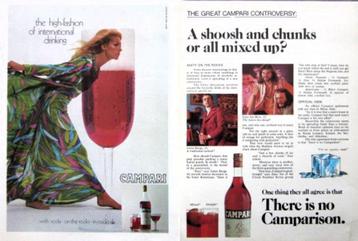 9 vintage advertenties reclames Campari dranken 71-84 drank beschikbaar voor biedingen