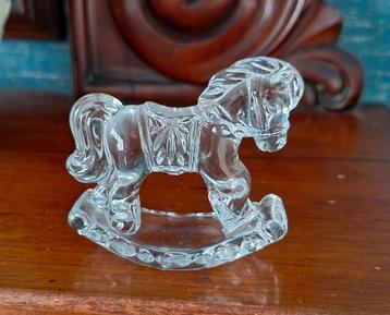 Princess House Crystal klein beeldje van een hobbelpaardje. beschikbaar voor biedingen