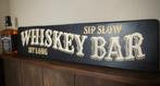 Handgeschilderd stoer houten whiskey bar / whisky / pub bord, Huis en Inrichting, Woonaccessoires | Wanddecoraties, Ophalen of Verzenden