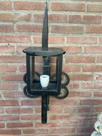 Gietijzeren antieke  buitenlamp, Tuin en Terras, Buitenverlichting, Gebruikt, Wandlamp, Ophalen of Verzenden, Netvoeding