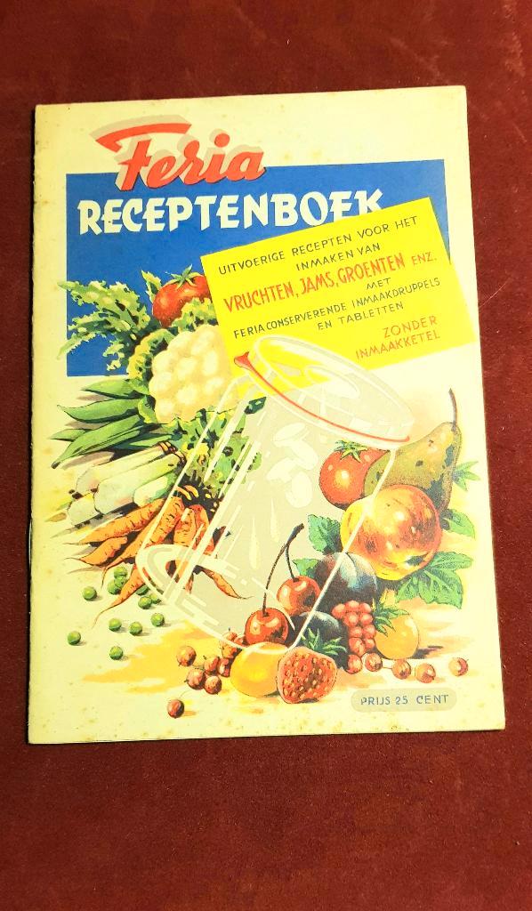 Oud recepten/tips boekje Feria Ferie fabriek te Groningen, Verzamelen, Merken en Reclamevoorwerpen, Gebruikt, Overige typen, Ophalen of Verzenden