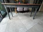side table van hout met 3 lades, Ophalen, Gebruikt, 100 tot 150 cm, Hout