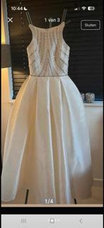 Mooie bruidsmeisjes jurk met accessoires, Ophalen of Verzenden, Zo goed als nieuw, Wit, Bruidsmeisjeskleding