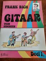 Gitaarboek deel 1 Frank Rich / bladmuziek gitaar, Muziek en Instrumenten, Ophalen of Verzenden, Gitaar, Zo goed als nieuw