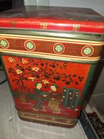 Chinees rood blik voorraadpot, Ophalen of Verzenden, Gebruikt, Overige