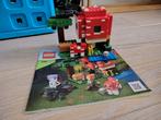 Lego Minecraft mushroom huis 21179, Ophalen of Verzenden, Zo goed als nieuw, Complete set, Lego