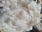 Witte angora mohair wol – 3 kg – gewassen maar ongekaard, Hobby en Vrije tijd, Breien en Haken, Ophalen of Verzenden, Nieuw, Breien of Haken