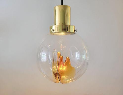 Grote vintage hanglamp in Murano glas van Kaiser Leuchten, Huis en Inrichting, Lampen | Hanglampen, Gebruikt, Minder dan 50 cm