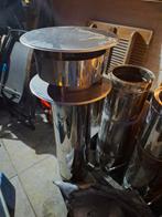 7.5 meter dubbel wandig pijp 25 cm met dakdoorvoer en eind k, Doe-het-zelf en Verbouw, Buizen en Afvoer, Afvoer, Pvc, 6 meter of meer