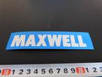 sticker MAXWELL, Ophalen, Zo goed als nieuw, Bedrijf of Vereniging