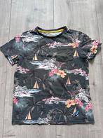 We tshirt zwart palmbomen maat 134/140, Gebruikt, WE, Ophalen of Verzenden, Shirt of Longsleeve