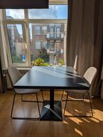 Mooie grijze eettafel, Ophalen, 100 tot 150 cm, 50 tot 100 cm, Zo goed als nieuw
