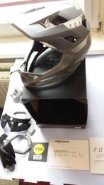 fox proframe M zilver grijs mips bmx mtb cross moto helm, Ophalen, M, Zo goed als nieuw, Fox Racing