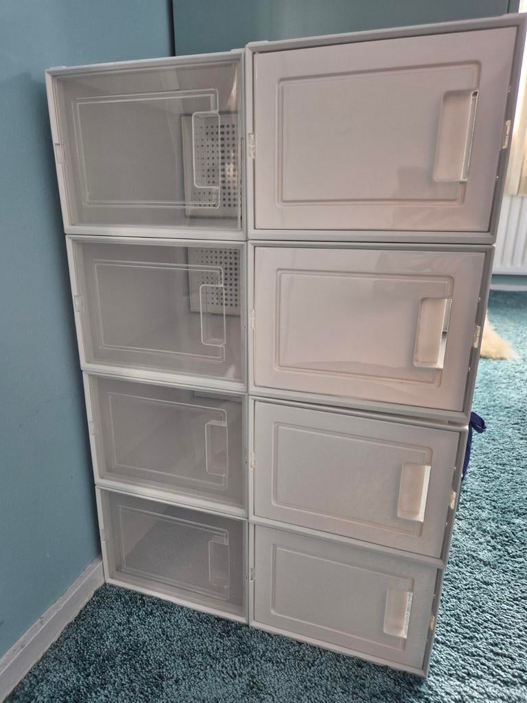 9 Songmics schoenendozen schoenboxes z.g.a.n., Huis en Inrichting, Kasten | Schoenenkasten, Ophalen of Verzenden, Zo goed als nieuw