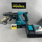 Makita DHR243 Accu boormachine | +lader en accu | 389050, Boormachine, Ophalen of Verzenden, Klopboormechanisme, Gebruikt