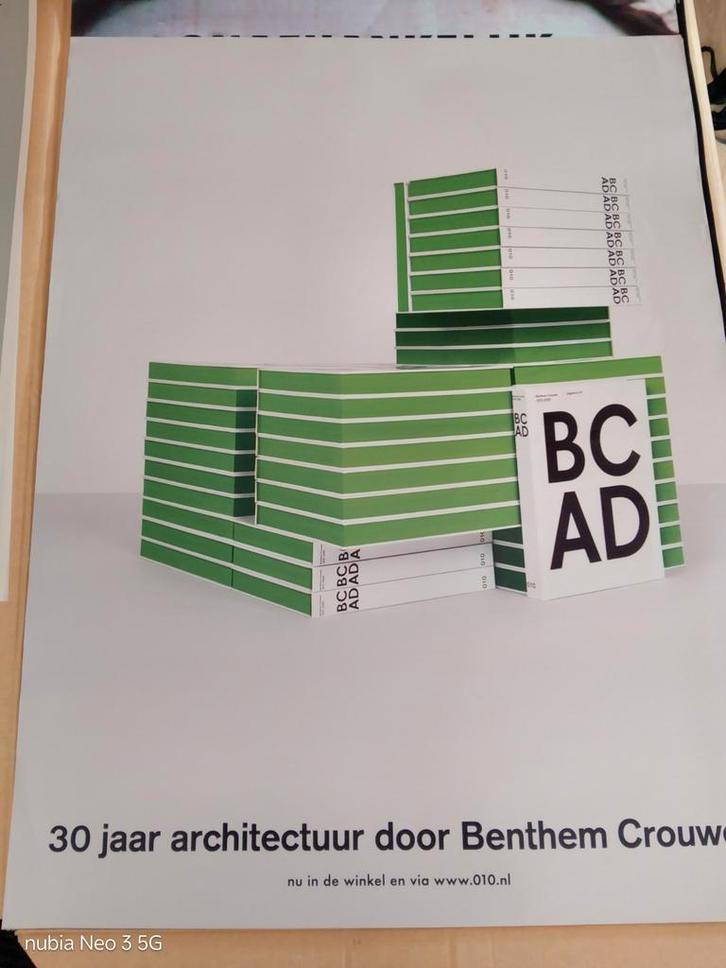 Benthem Crouwel Architectuur Poster, Verzamelen, Posters, Zo goed als nieuw, Reclame, Rechthoekig Staand, Ophalen of Verzenden