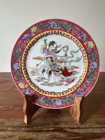 Wandbord - porselein - Japan - Oosters decor  beschikbaar voor biedingen