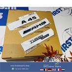 W176 W177 A45 AMG LOGO SET ZWART EMBLEMEN SET Mercedes A KLA, Gebruikt, -, Ophalen of Verzenden, -