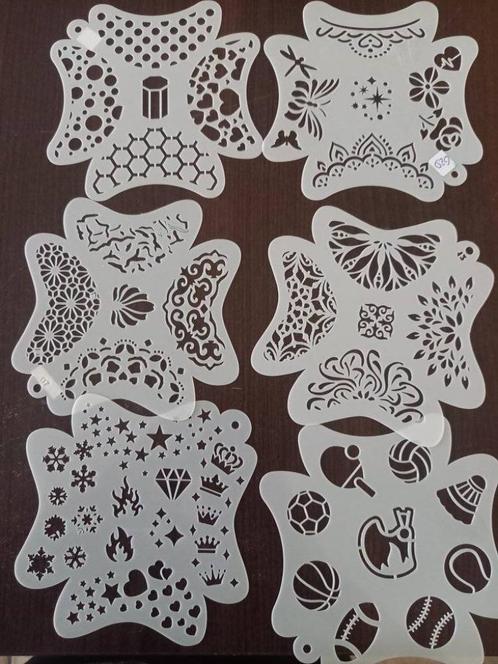 schmink sjablonen no2 set opruiming sale NIEUW maar 1x, Hobby en Vrije tijd, Feestartikelen, Nieuw, Schmink, Carnaval, Ophalen of Verzenden