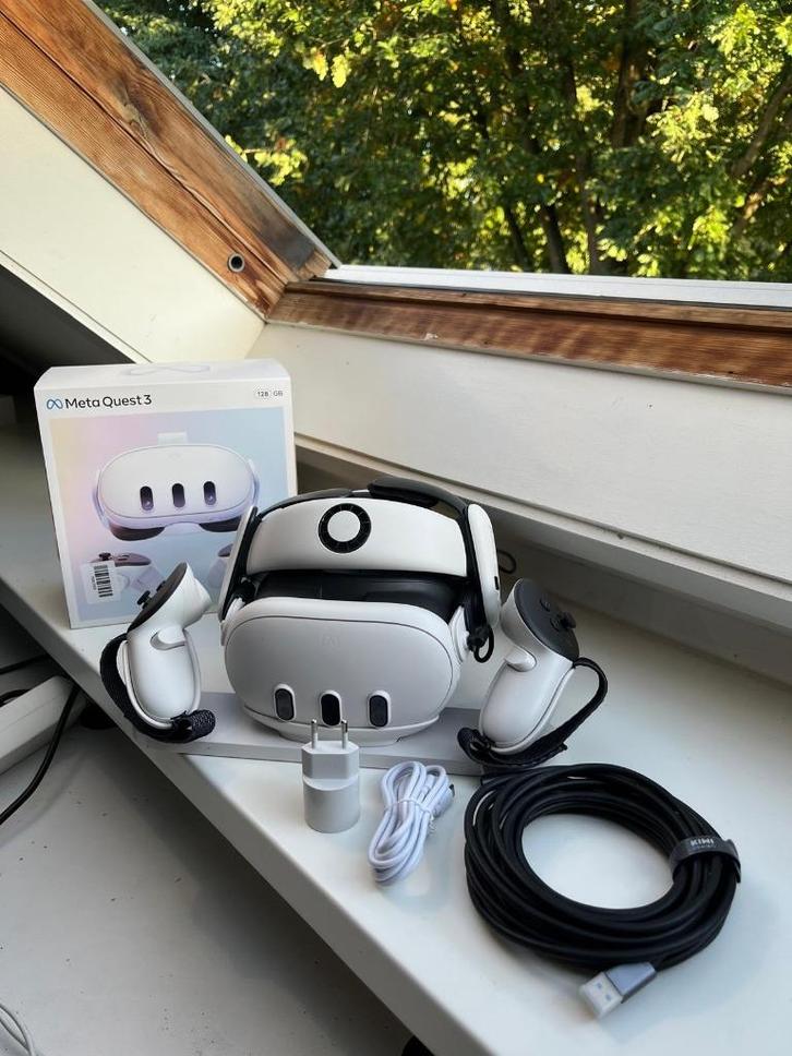 Meta Quest 3 – Premium VR Bundle + Garantie - Ongebruikt, Spelcomputers en Games, Virtual Reality, Nieuw, Overige platformen, Ophalen of Verzenden
