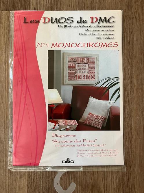 DMC borduurpatroon met strengen garen No. 1 Monochromes, Hobby en Vrije tijd, Borduren en Borduurmachines, Nieuw, Patroon, Handborduren