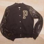 158/ 164 vest zwart met goud pink, Kinderen en Baby's, Kinderkleding | Maat 158, Verzenden, Zo goed als nieuw, Meisje, Trui of Vest