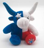 Texas Flag Longhorn Bull Souvies knuffel ca. 22cm, Ophalen of Verzenden, Zo goed als nieuw, Overige typen