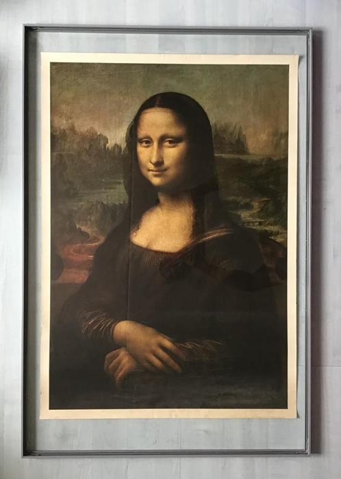 Poster Mona Lisa 80x56 cm, Huis en Inrichting, Woonaccessoires | Schilderijen, Tekeningen en Foto's, Zo goed als nieuw, Foto of Poster