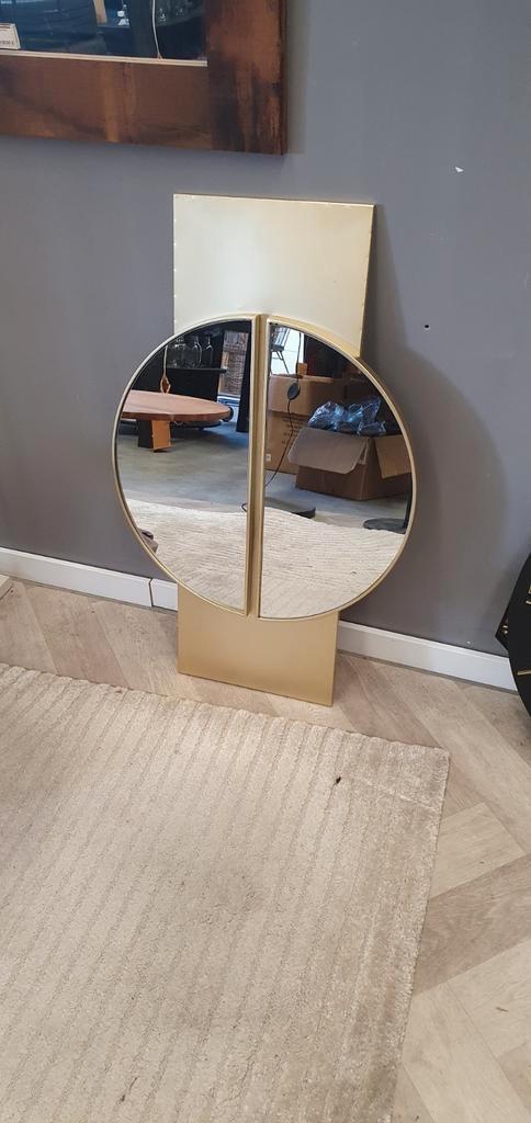 Keller spiegel ptmd, Huis en Inrichting, Woonaccessoires | Spiegels, Zo goed als nieuw, Minder dan 100 cm, Rond, Ophalen