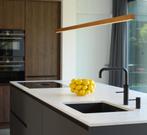 Bylum Design Wengé Houten Hanglamp (120 cm breed), Huis en Inrichting, Ophalen of Verzenden, Zo goed als nieuw, Tijdloos, modern, design