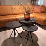 Set van 3x salontafel 'Chiva', Rond, Zo goed als nieuw, Minder dan 50 cm, 50 tot 100 cm