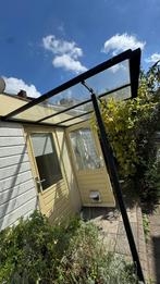 Stalen overkapping met glas, Tuin en Terras, Overkappingen, Ophalen, Gebruikt