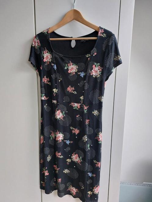 King Louie jurkje maat L, Kleding | Dames, Jurken, Zo goed als nieuw, Maat 42/44 (L), Zwart, Knielengte, Ophalen of Verzenden