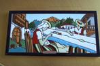 Cloisonnee tegel, souvenir Tenerife, Antiek en Kunst, Ophalen