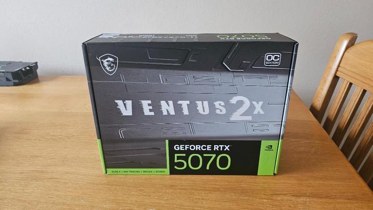 *NIEUW* MSI GeForce RTX 5070 12G VENTUS 2X OC, Computers en Software, Videokaarten, Nieuw, Nvidia, PCI-Express 4.0, GDDR6, HDMI