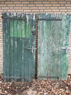Oude houten schuur deuren, Gebruikt, Hout, Ophalen, Draaipoort