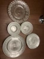 Servies: Borden, Kommen & Serveerschaal, Gebruikt, Ophalen of Verzenden, Glas, Bord(en)