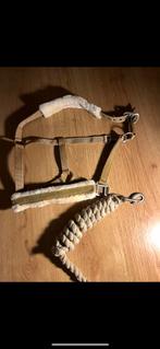 Goud halster met bond+ halster touw,, Dieren en Toebehoren, Paarden en Pony's | Overige Paardenspullen, Ophalen of Verzenden, Gebruikt