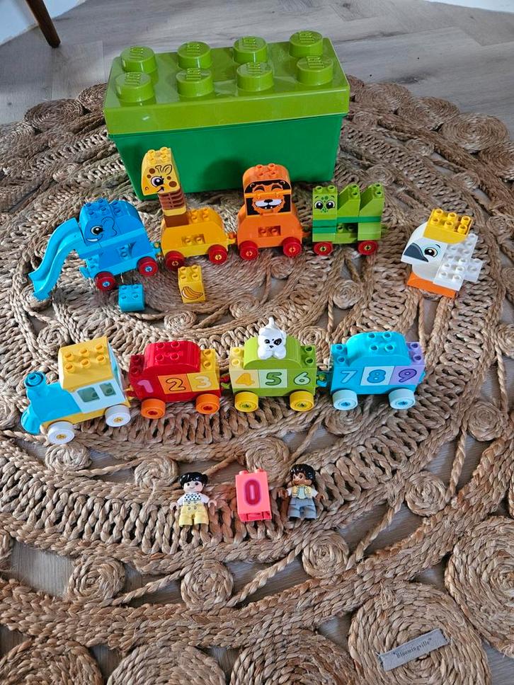 LEGO Duplo Dieren- & Getallentrein met Doos, Kinderen en Baby's, Speelgoed | Duplo en Lego, Zo goed als nieuw, Duplo, Complete set