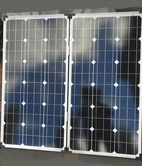 Portable zonnepanelen (2) voor boot/camper etc, Doe-het-zelf en Verbouw, Zonnepanelen en Toebehoren, Zo goed als nieuw, Ophalen