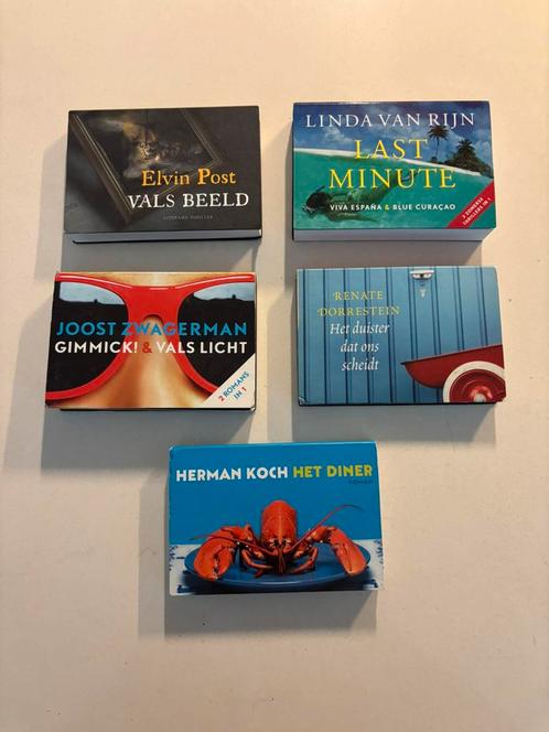 5 Dwarsliggers roman thriller boeken met 8 verhalen set!, Boeken, Romans, Zo goed als nieuw, Nederland, Ophalen of Verzenden