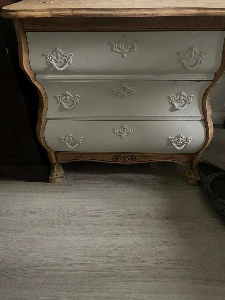 Houten buikkastje, Zo goed als nieuw, 3 of 4 laden, Minder dan 100 cm, 25 tot 50 cm