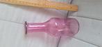 Roze glazen vaas, Gebruikt, Ophalen of Verzenden, Glas, Minder dan 50 cm