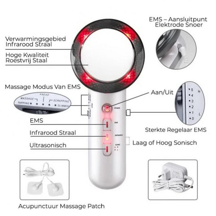 Liqua Slim ultrasoon vetcavitatieapparaat, Sieraden, Tassen en Uiterlijk, Uiterlijk | Dieet en Afvallen, Nieuw, Apparaat, Ophalen of Verzenden