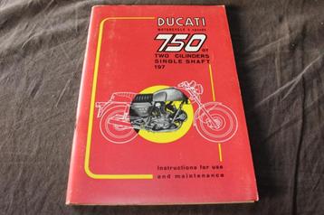 Ducati 750GT 1972 motorcycle instructions maintenance manual beschikbaar voor biedingen