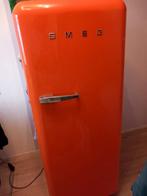 Oranje Smeg koelkast. LEES ADVERTENTIE, Witgoed en Apparatuur, Koelkasten en IJskasten, Met vriesvak, Gebruikt, 140 tot 160 cm