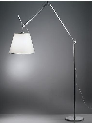 1x Artemide Tolomeo Vloerlamp Mega Terra Satijn 42 cm, Huis en Inrichting, Lampen | Vloerlampen, Zo goed als nieuw, 100 tot 150 cm