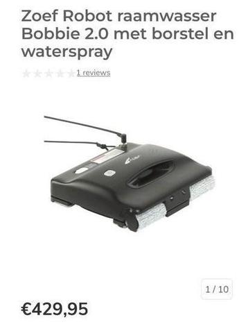 Zoef Robot ramenwasser Bobbie 2.0 met borstel en waterspray  beschikbaar voor biedingen